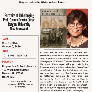 Portraits of Unbelonging Prof. Zeynep Devrim Gürsel